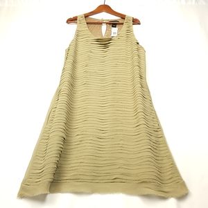 NWT PINK TARTAN Eyelash Fringe A-line Pocket Dress